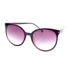 Round Cat Eye in Light Shaded Black Lenses Dark Brown Frame