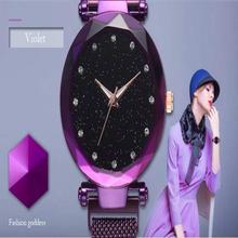 Luxury Watches With Magnetic Starry Sky Clock Fashion Diamond Quartz Wristwatches