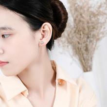 Rose earrings _ Wanying jewelry rose earrings female s925