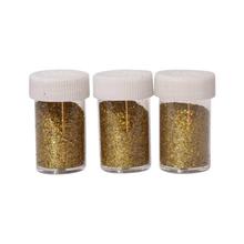 Pack Of 3 Glitter Powder-Golden