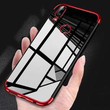 Transparent  Soft Case For Huawei Nova 3i -Red