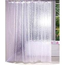 Kuber Industries PVC .20 MM Shower Curtain - 7ft, Transparent