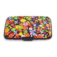 Multicolored Floral Printed Card Holder For Women