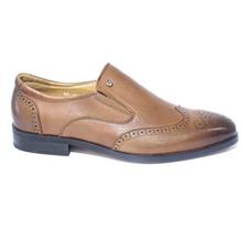 Shikhar Shoes Brown Laser-Cut Slip-On Shoes for Men - 801