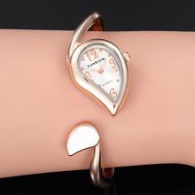 Relogio Feminino Fashion Rose Gold Women's Bangle Bracelet