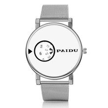 SALE-PAIDU Watch Stainless Steel Turntable Men's Watch Men Watch Creative