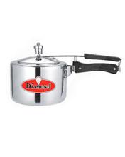 Diamond Aluminium Pressure Cooker- Silver