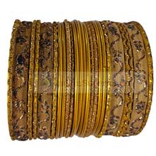 Metal Bangles Yellow Set of 24 - Size 2.8inc