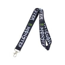 Black/White Monster Printed Lanyard Keyring