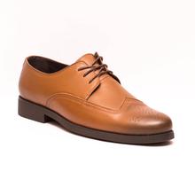 Kapadaa: Caliber Shoes Leather Tan Brown Lace Up Formal Shoes For Men – ( 419 L)