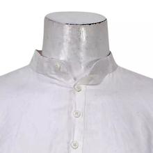 White Cotton Kurta Shirt For Men