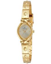 Titan Analog Champagne Dial Women's Watch 2417YM02