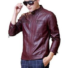 HugMe.fashion Leather Jacket Riding Jacket with 2 Chest Pocket