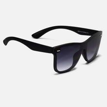 SQ.Wayfarer in Shaded Black  One Piece Lens with Black Nylon Frame