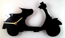 C10 - Vespa Designed Decorative Wall Clock - 30cm*17cm - Black