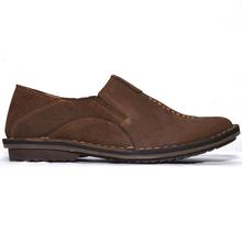 Shikhar Dark Brown Casual Leather Shoes for Men - 1706
