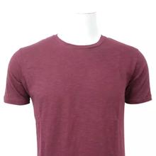 Maroon Cotton Solid T-Shirt For Men