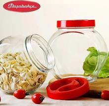 Pasabahce Bella Glass Jar With Plastic Lid, 2Litre