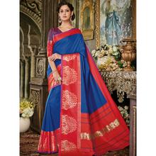 Stylee Lifestyle Black Art Silk Jacquard Saree (1700)