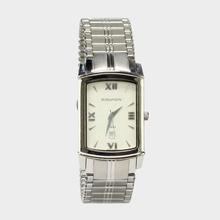 Romanson 9954 Silver Steel Strap Analog Watch For Men - White