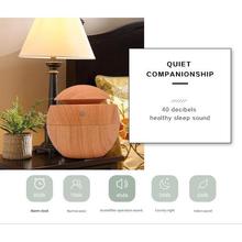 Mini Ultrasonic Air Humidifier USB Aroma Diffuser Wood Grain