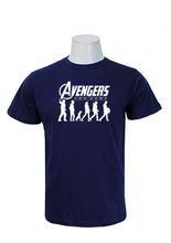 Wosa-Avenger Character Print Blue Tshirt For Men