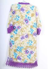 Saavya Design'S Women Beige/ Purple Kurti