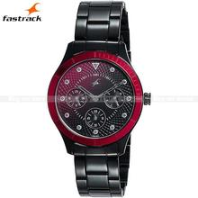 Fastrack   Black Dial Analog Watch For Women -6163Km02