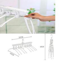 8-in-1 Hangers,Foldable Multi-Function Hanger Hanging 8 Pieces of Clothes to Save Space and Drying Clothes