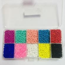 10 Colors DIY Glass Seed Beads For Jewellery Making- 2mm