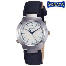 Sonata Analog White Dial Women's Watch - 90057SL01