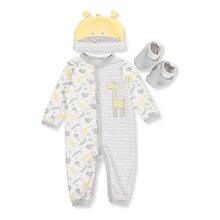 Baby 3 pcs Set of Baby Grower, Hat and Booties