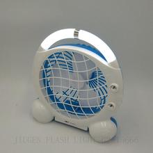 Portable Rechargeable Mini Fan with LED Light JR-5500