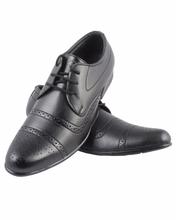 Shikhar Men's Black Derby Shoes