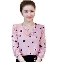 Plus size chiffon shirt _2020 spring women's new plaid shirt