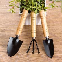 Mini Gardening Tools Trowel Set Succulent Tools Set Mini Garden Tools Shovel Rake Spade Bonsi Care Tools Kit For Seedling Soil 3Pcs