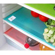 PVC Fridge Multi Purpose Mats Set Of 3 Pcs (Multi Color)