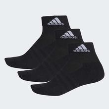Adidas Pack of 3 Black 3-Stripes Performance Ankle Socks - AA2286