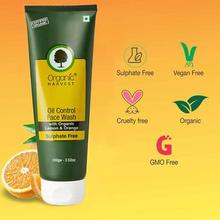 Organic Harvest Sulphate Free Oil Control Face Wash With Organic Lemon & Orange - 100g