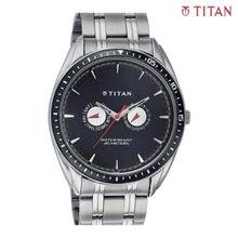 Titan 1582KM02 Octane Chronograph Black Dial Watch for Men