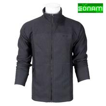 Sonam Gears Black Polyester/Spandex Jacket For Men(647)