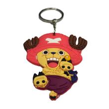 Multicolor One Piece Chopper Rubber Keychain