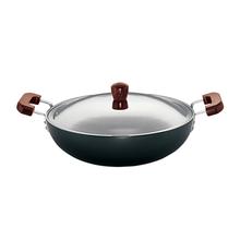 Hawkins Futura Deep-Fry Pan With Stainless Steel Lid (Hard Anodized)- 7.5 L/36 cm