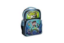 Denim Blue Ben 10 Printed School Backpack For Boys