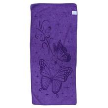 Purple Butterfly Printed Hand Towel, Large