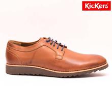 Kickers Brown Leather Lace Up Formal Shoes For Men - (368-60)