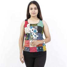 Multicolored Sleeveless Tank Top For Women