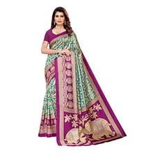 Anni Designer Women's Mysore Silk Printed Saree with