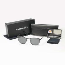 GREY JACK Polarized Black Wayfarer Sunglasses (Unisex)