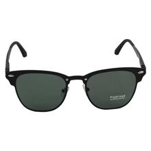 Black Framed Polarized Clubmaster Sunglasses For Men